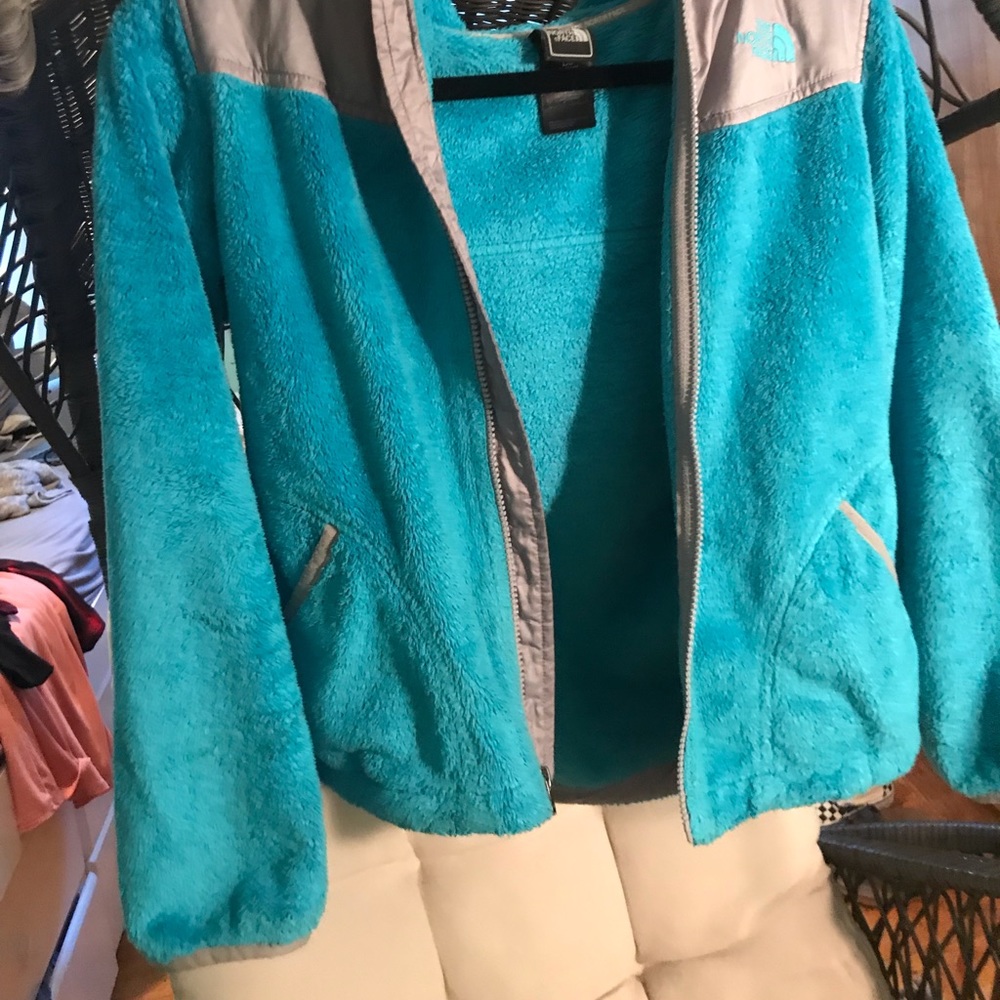 Girls Size LG (14/16) North Face Teal Jacket